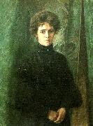 johan krouthen portratt av clara soderlund oil painting on canvas